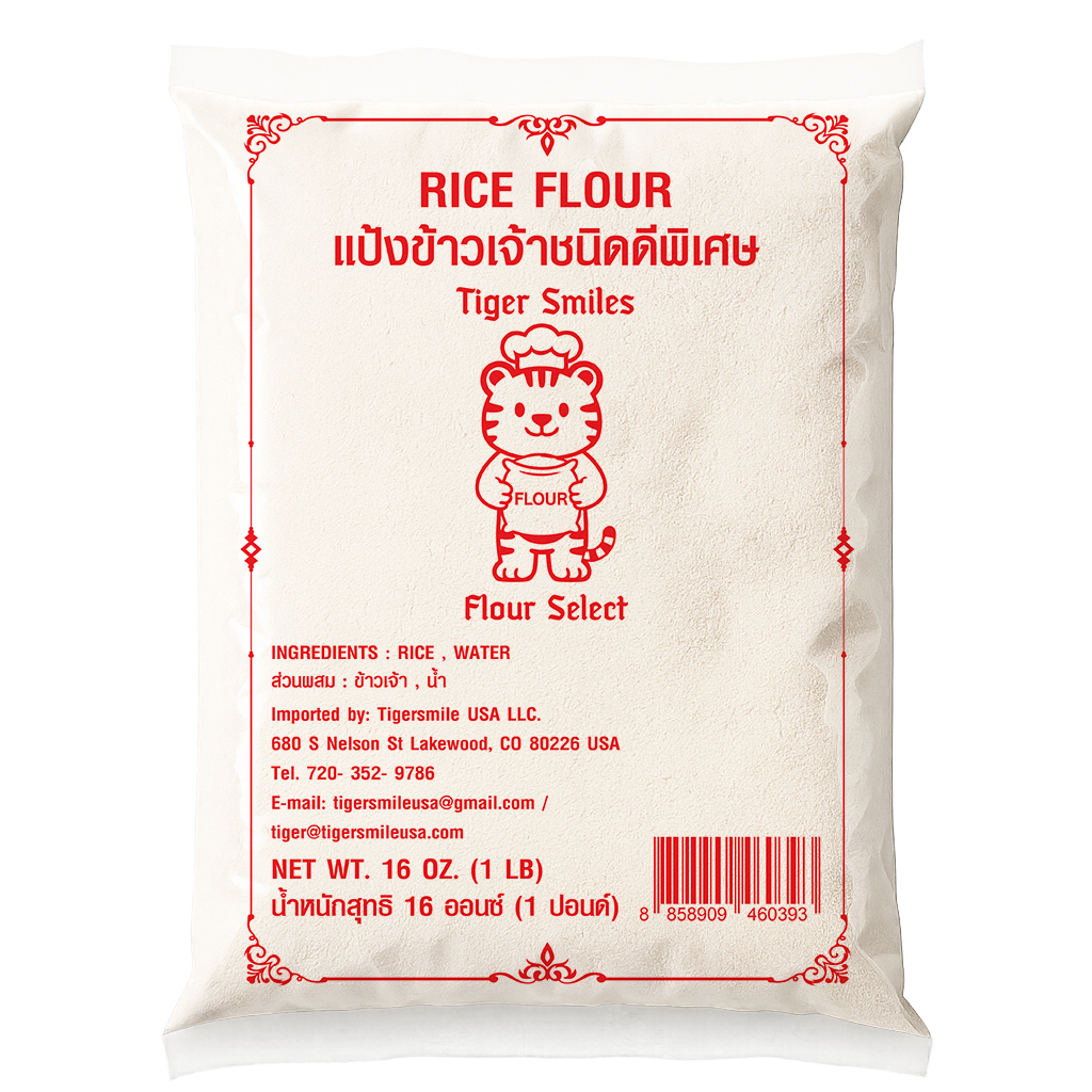 Tiger Smiles Rice flour 1lb x 24 Bags / Carton